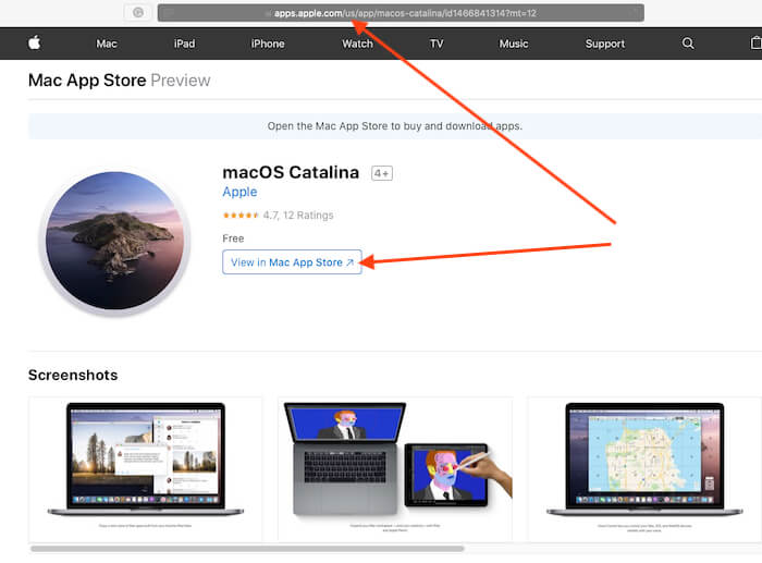 finding osx on app store for mac